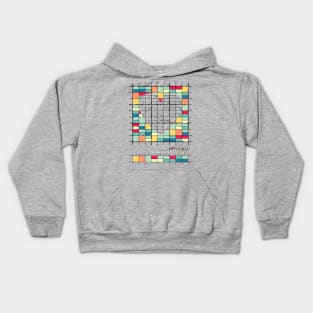 Mydoku_008_H001_004_F: Sudoku, Sudoku coloring, logic, logic puzzle, holiday puzzle, fun, away from screen Kids Hoodie